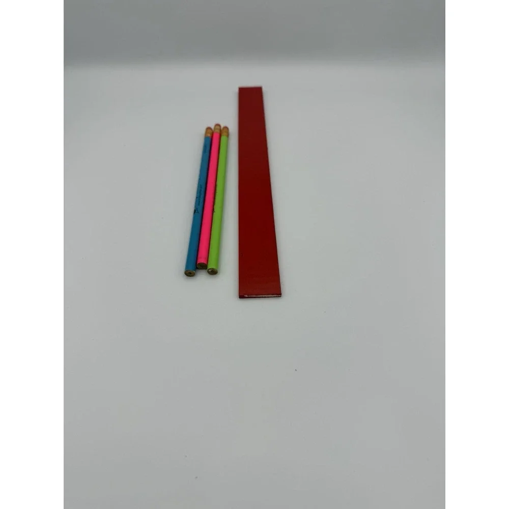 Vtg Smokey Bear Ruler & Pencils Lot Prevent Wildfires School Supplies Retro